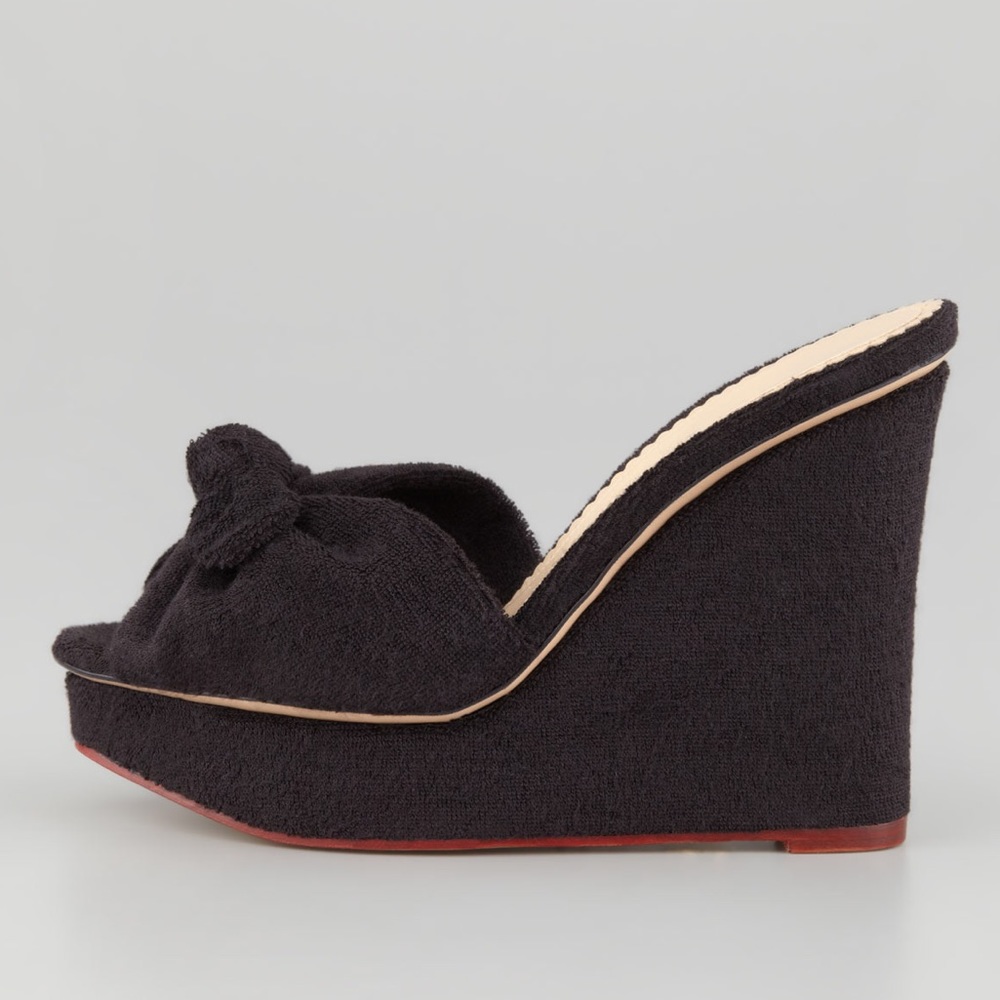 Charlotte Olympia “Jayne” Terrycloth Wedges